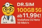 DR. SIM: 100 GB 5G Allnet-Flat im Vodafone D2-Netz ab 11,99 €